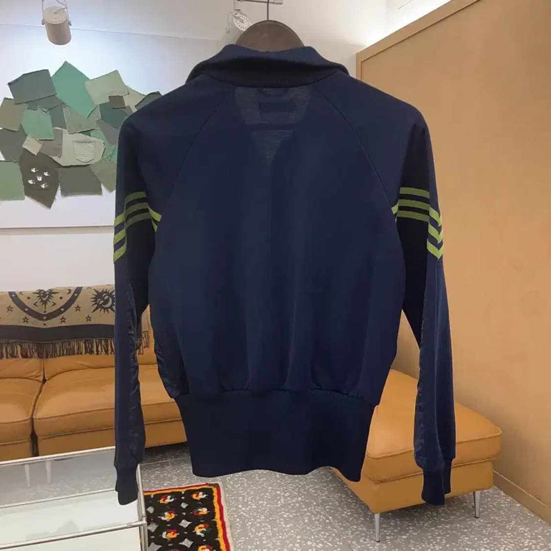 아디다스 올드스쿨 원터더블 네이비그린 져지 자켓 95 C07024 상품이미지4