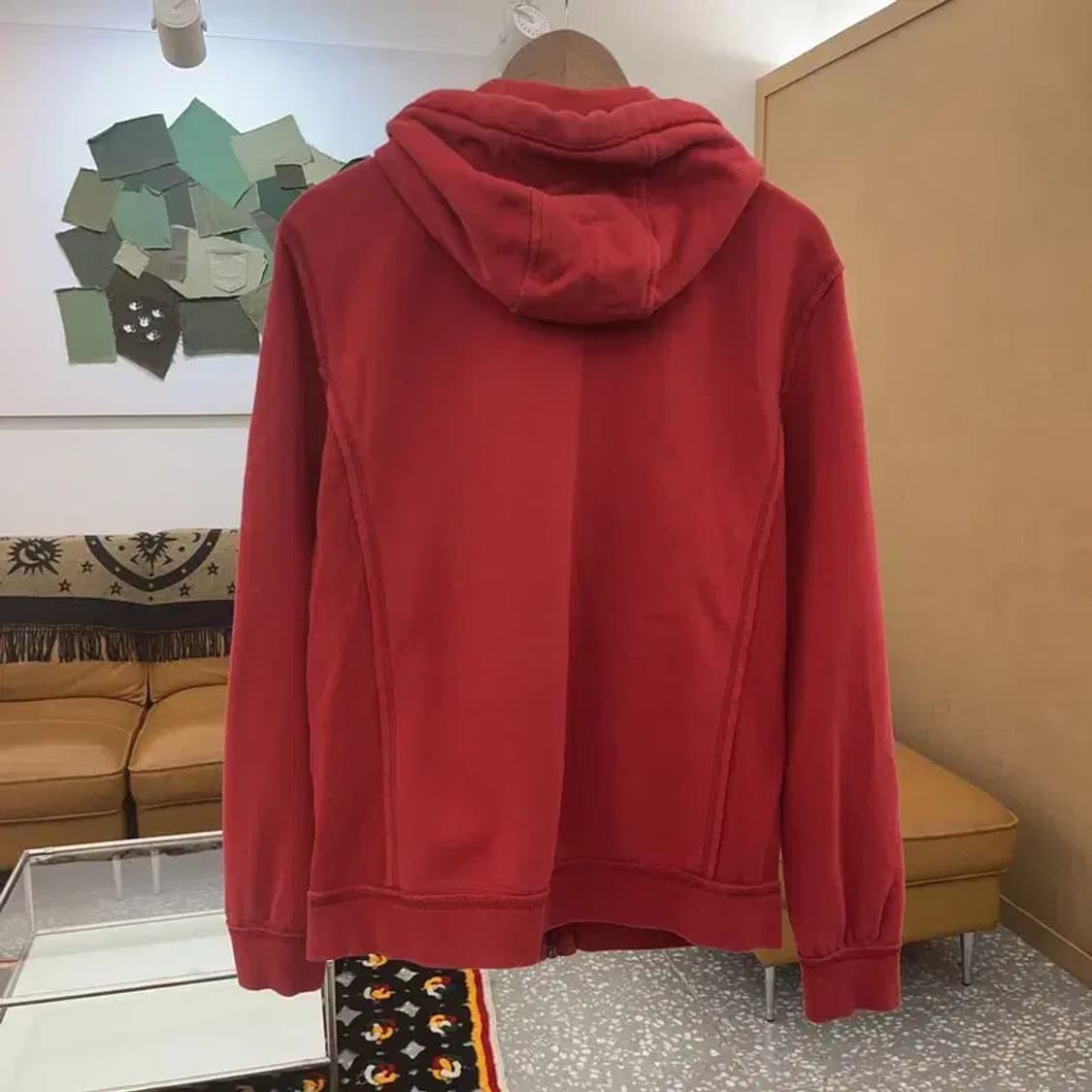 게스 00's Y2K 코랄 빅로고 후드 집업 L C07022 상품이미지4