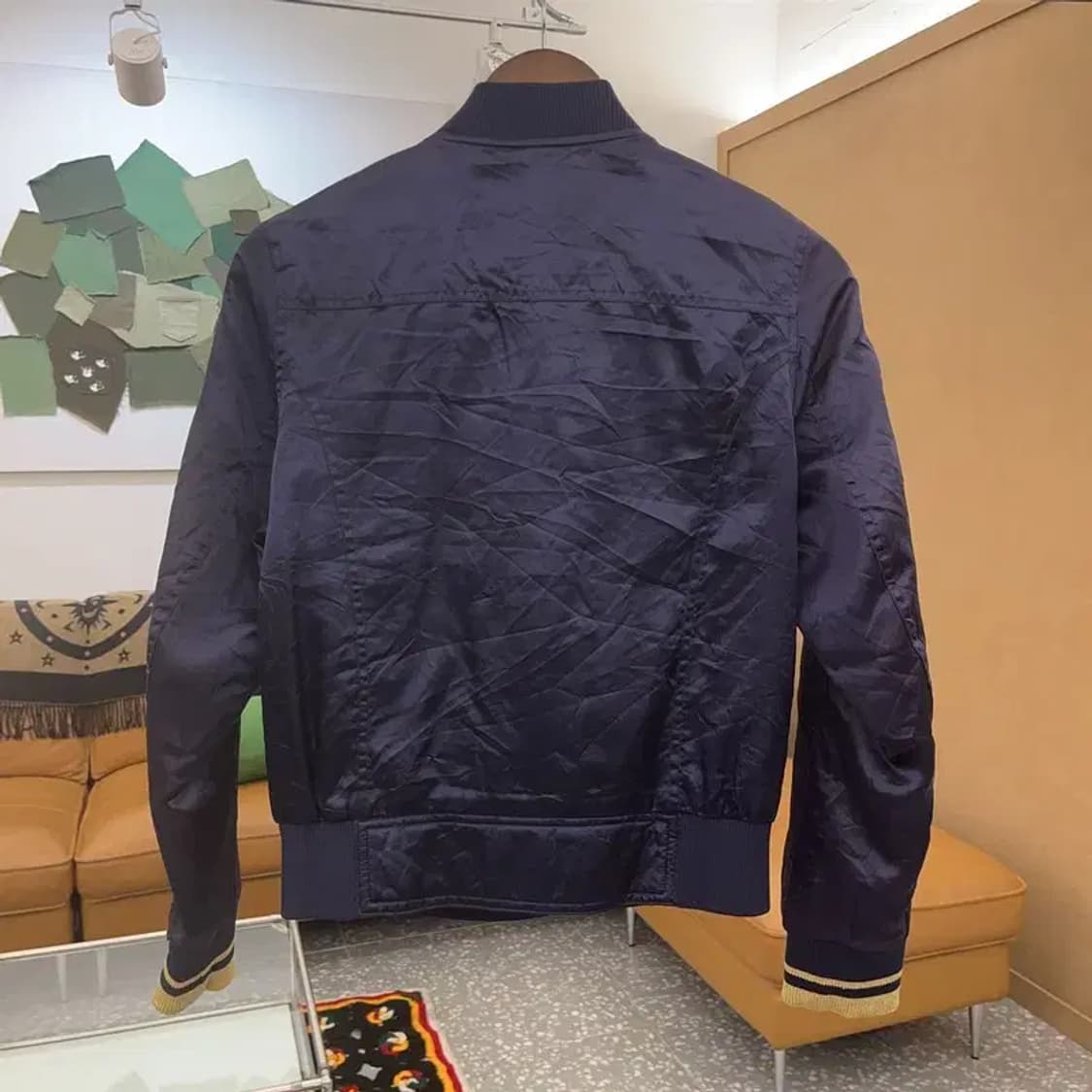 MLB 뉴욕 양키스 올드스쿨 새틴 바시티 자켓 90 C07039 상품이미지4