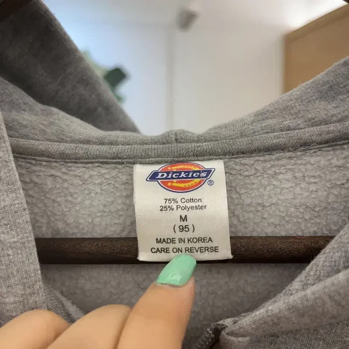 디키즈 올드스쿨 Y2K 핑크 아치로고 후드 집업 M C07043 상품이미지5