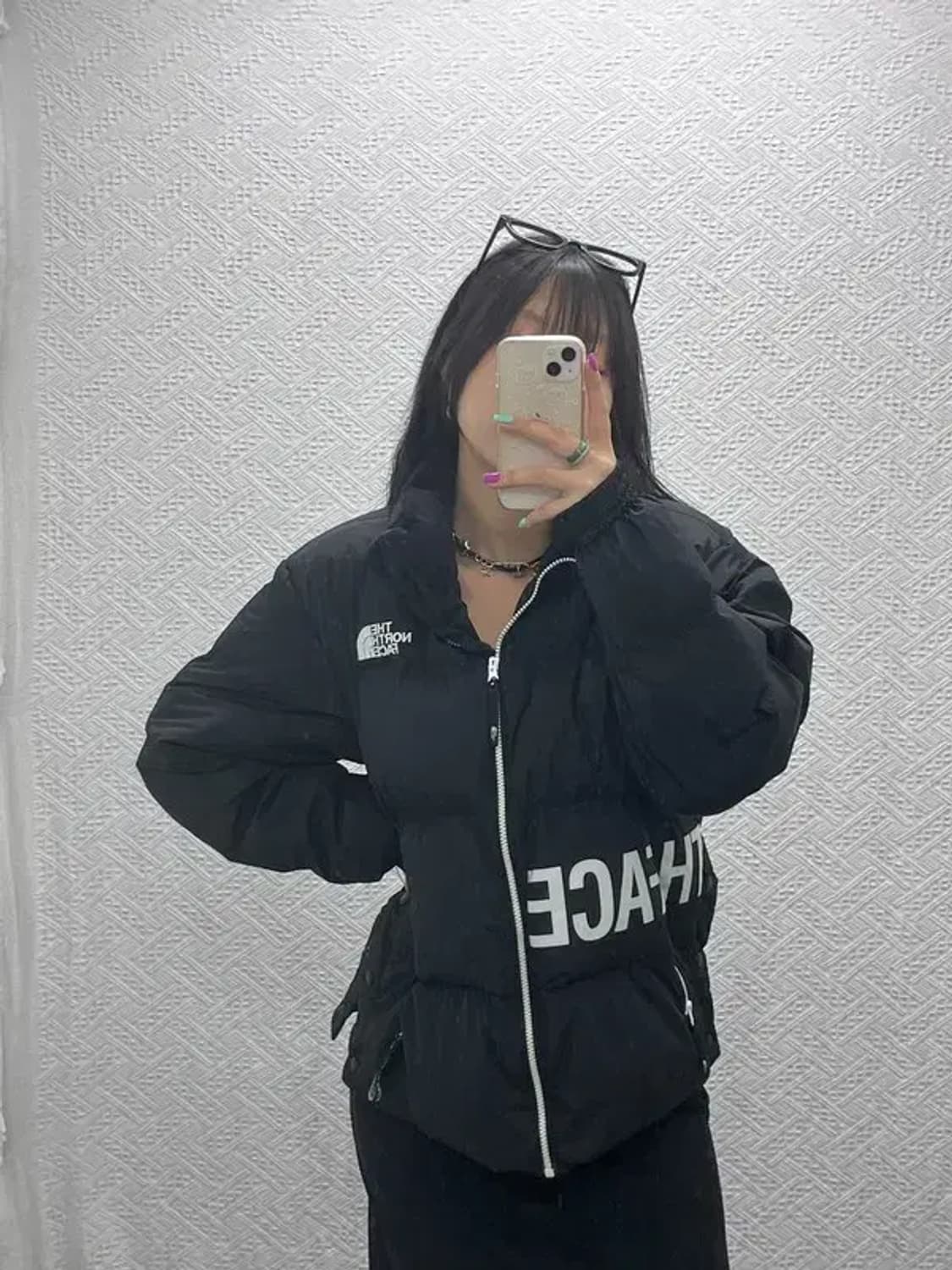 노스페이스 화이트라벨 알칸티볼 빅 레터링 패딩 M C07051 상품이미지1