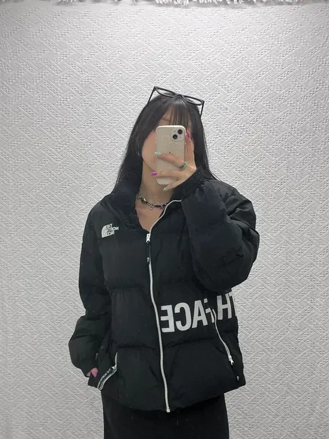 노스페이스 화이트라벨 알칸티볼 빅 레터링 패딩 M C07051 상품이미지2