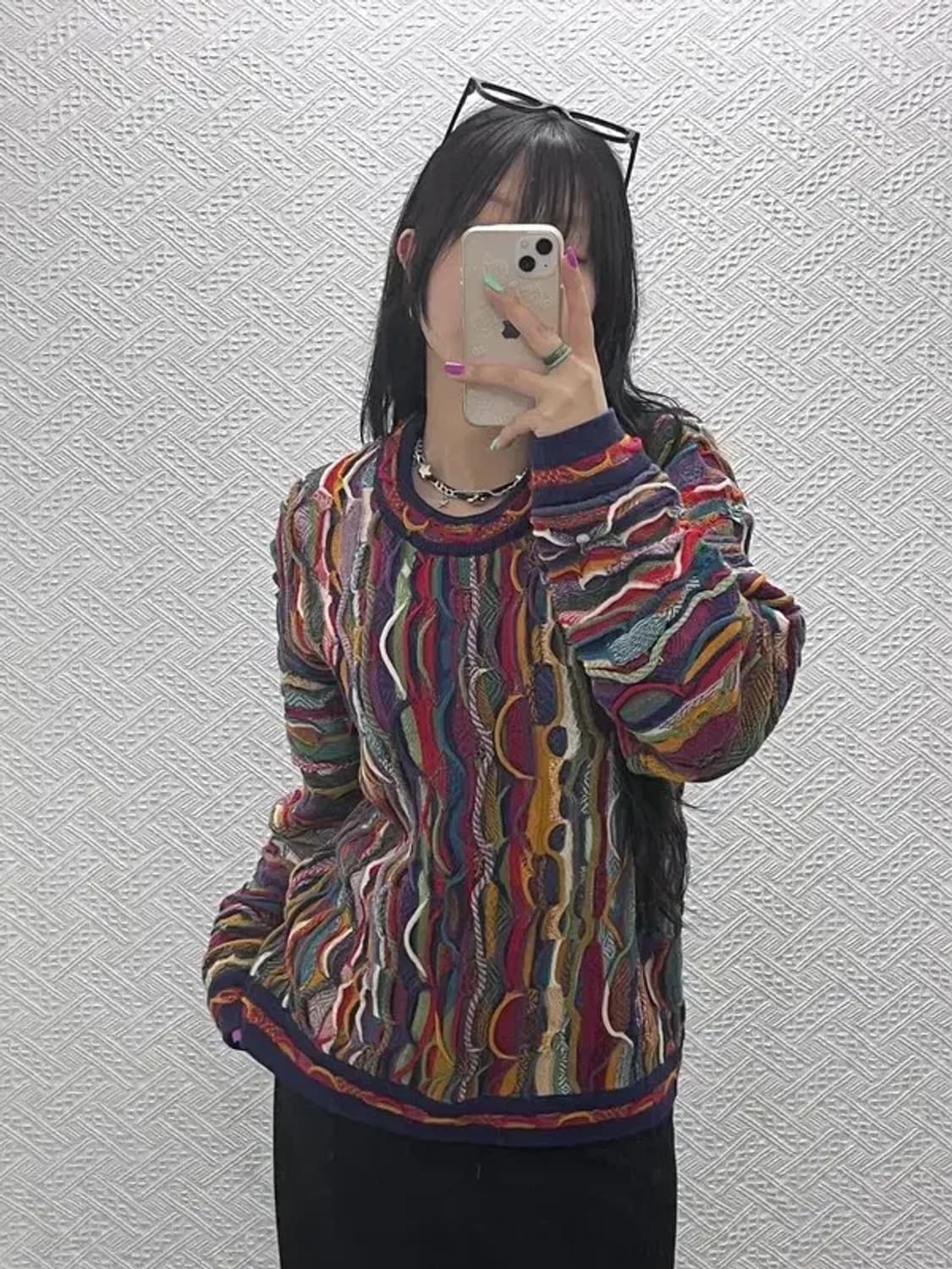 림노스 보헤미안 에스닉 멀티컬러 인디언 울니트 M 105 C07055 상품이미지1