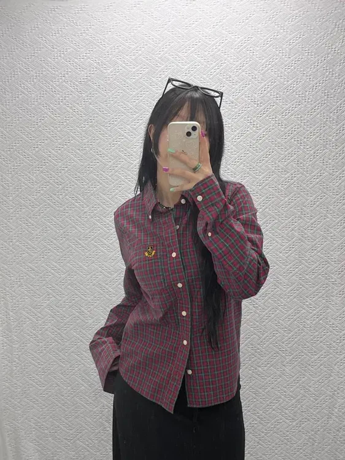 아베크롬비 컨트리 홀리데이 체크 셔츠 S C07062 상품이미지1