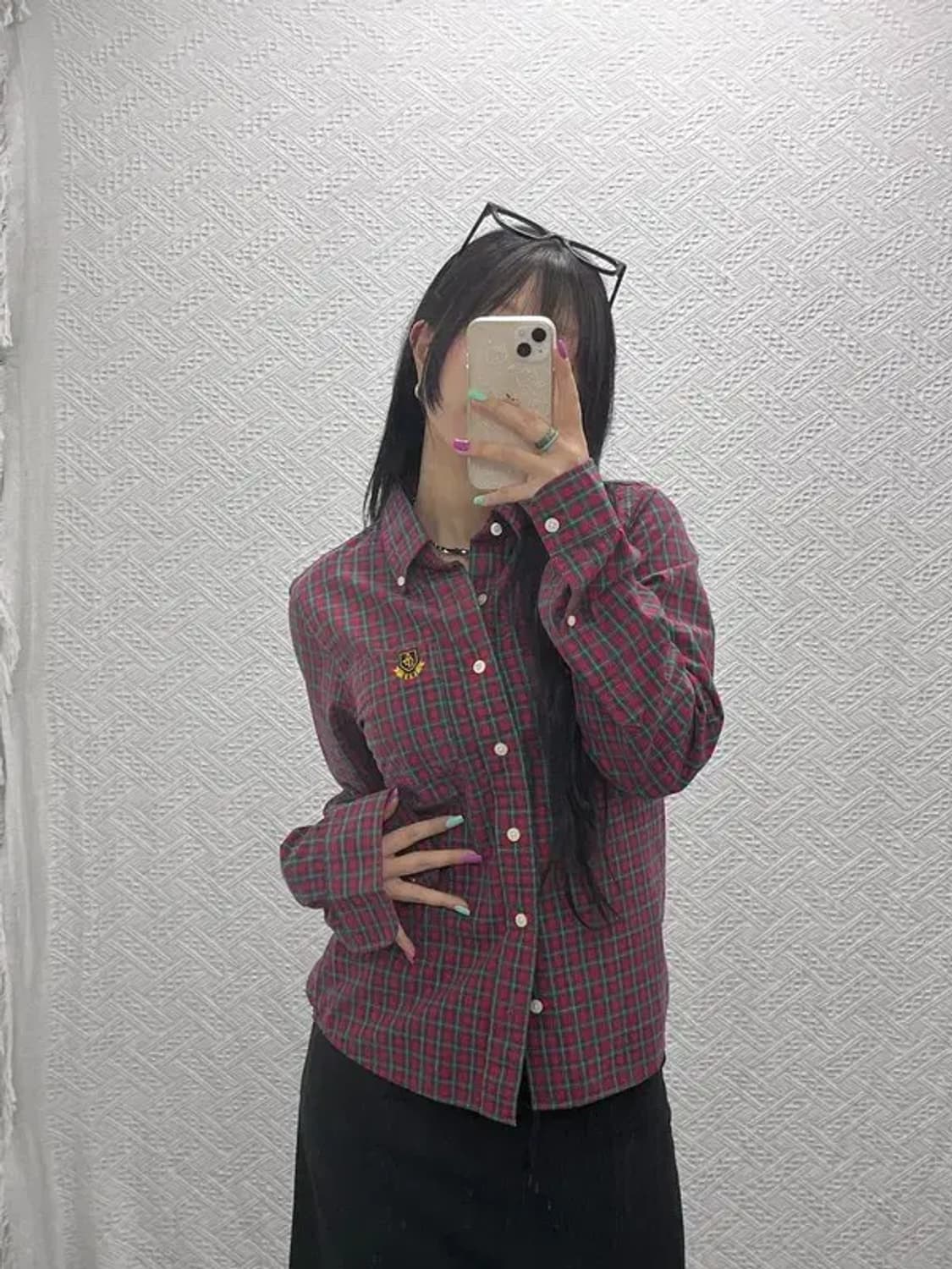 아베크롬비 컨트리 홀리데이 체크 셔츠 S C07062 상품이미지2