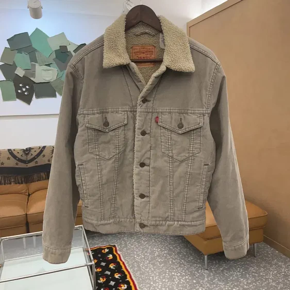 리바이스 빈티지 컨트리 트러커 양털 자켓 S C07048 상품이미지3