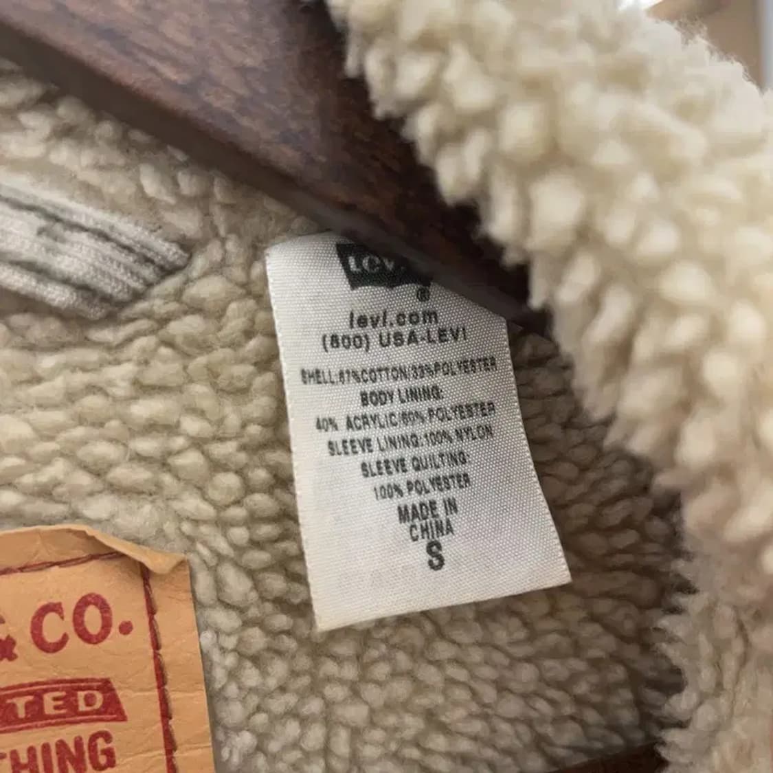리바이스 빈티지 컨트리 트러커 양털 자켓 S C07048 상품이미지6