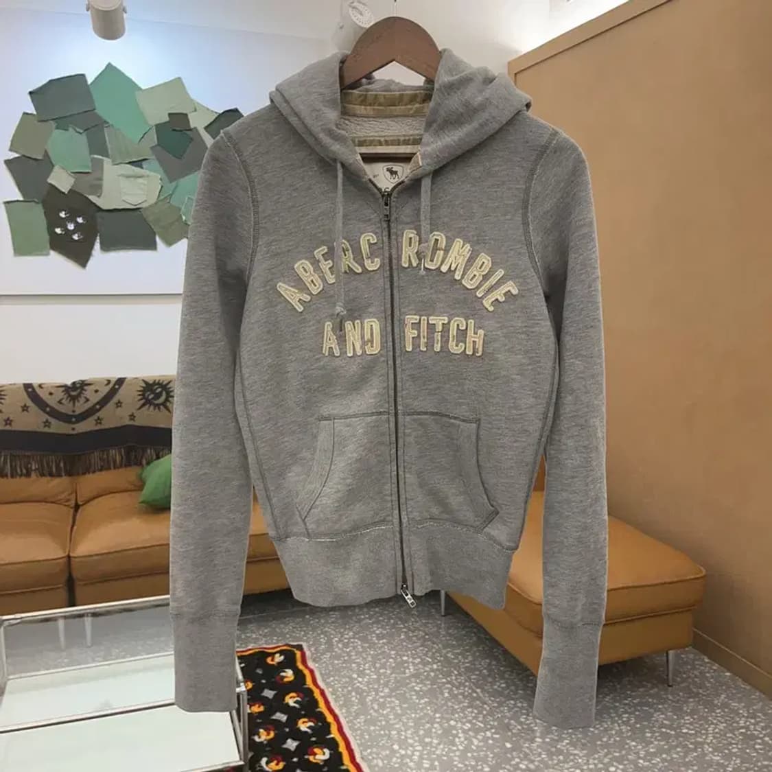 아베크롬비 Y2K 빈티지 기모 후드 집업 L C07053 상품이미지3