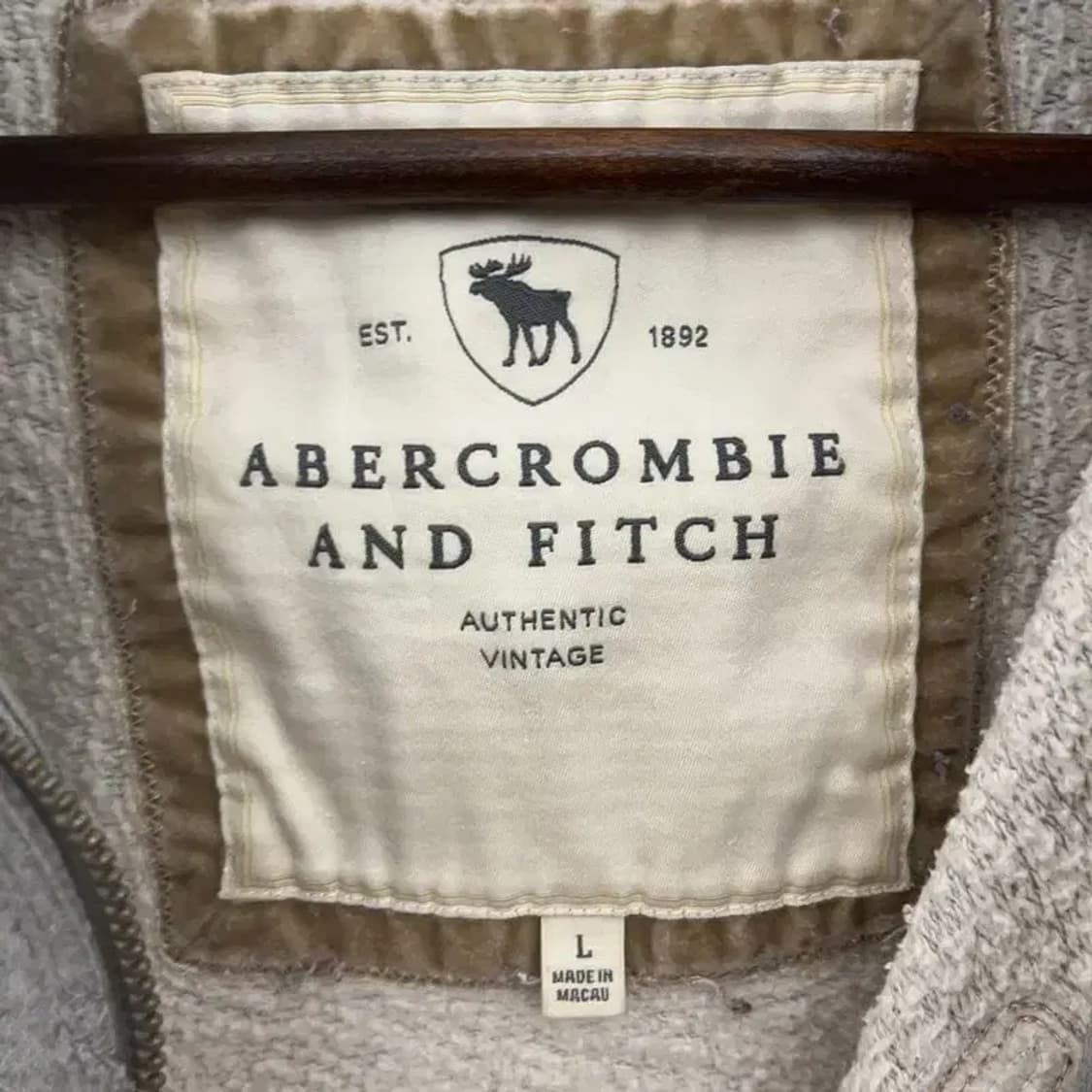 아베크롬비 Y2K 빈티지 기모 후드 집업 L C07053 상품이미지5