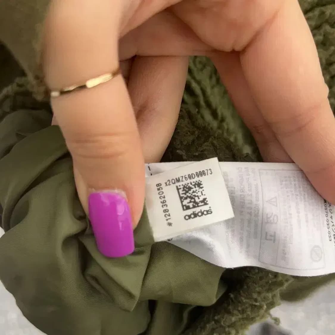 아디다스 키치 빅 트레포일 말차 카키 후리스 M C07049 상품이미지7