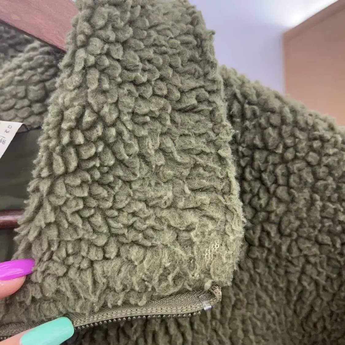 아디다스 키치 빅 트레포일 말차 카키 후리스 M C07049 상품이미지9