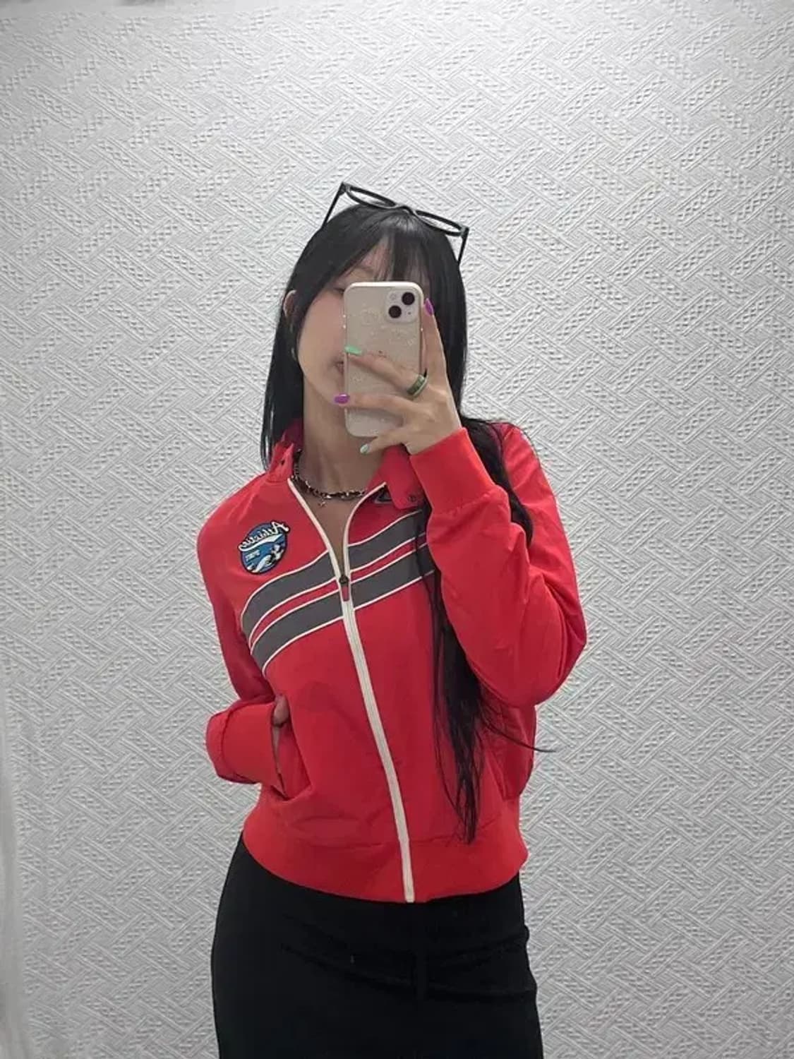 아식스 올드스쿨 모터사이클 레이싱 패치 자켓 95 C07061 상품이미지2