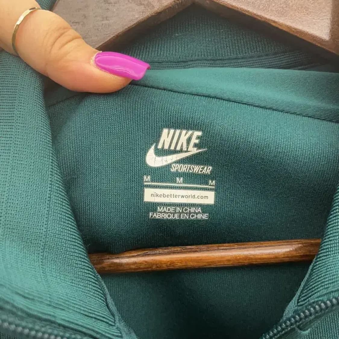 나이키 00's Y2K 딥그린 민트 져지 집업 M C07054 상품이미지5