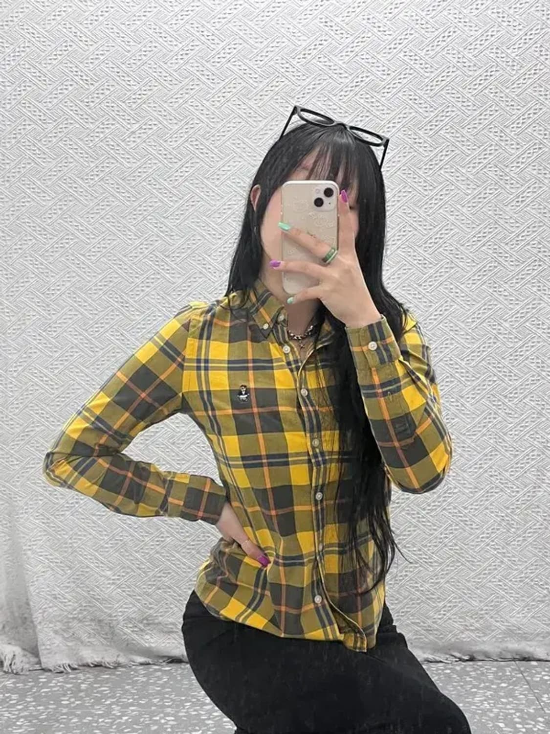 티니위니 키치 슬림핏 플란넬 체크 셔츠 85 C07064 상품이미지1