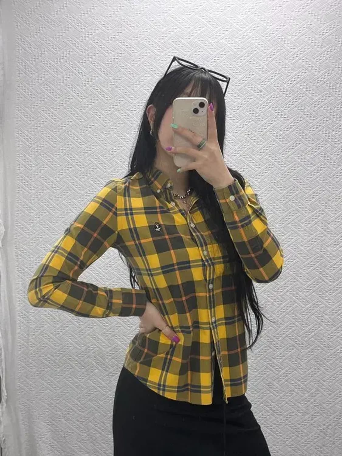 티니위니 키치 슬림핏 플란넬 체크 셔츠 85 C07064 상품이미지2