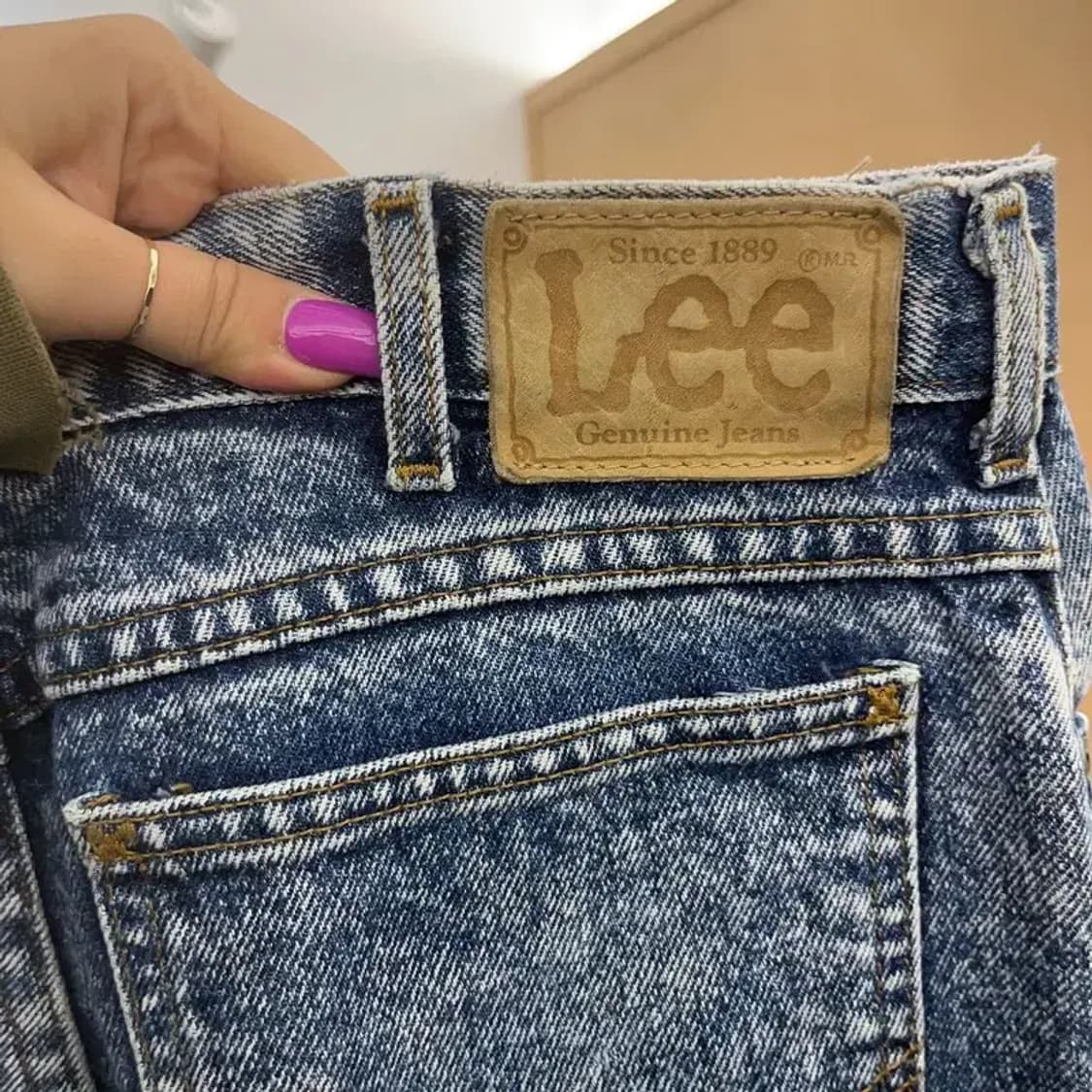 리 LEE 1889 빈티지 레트로 워싱 데님 팬츠 31인치 C07072 상품이미지5