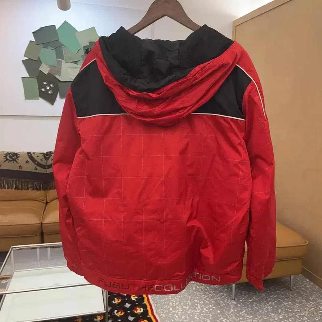 푸부 FUBU 올드스쿨 레이싱 바람막이 후드 자켓 L C07050 상품이미지4