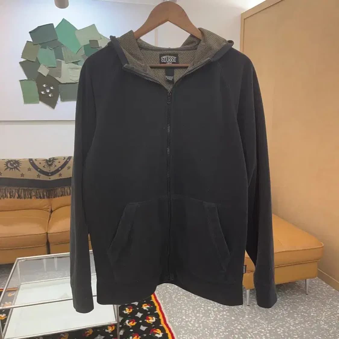 스투시 올드스쿨 베이직 모던 폭닥 후리스 집업 L C07066 상품이미지3