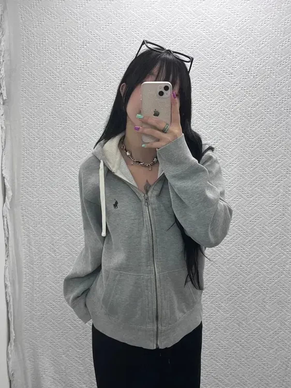 폴로 랄프로렌 윈터베이직 약기모 후드 집업 L C07067 상품이미지2