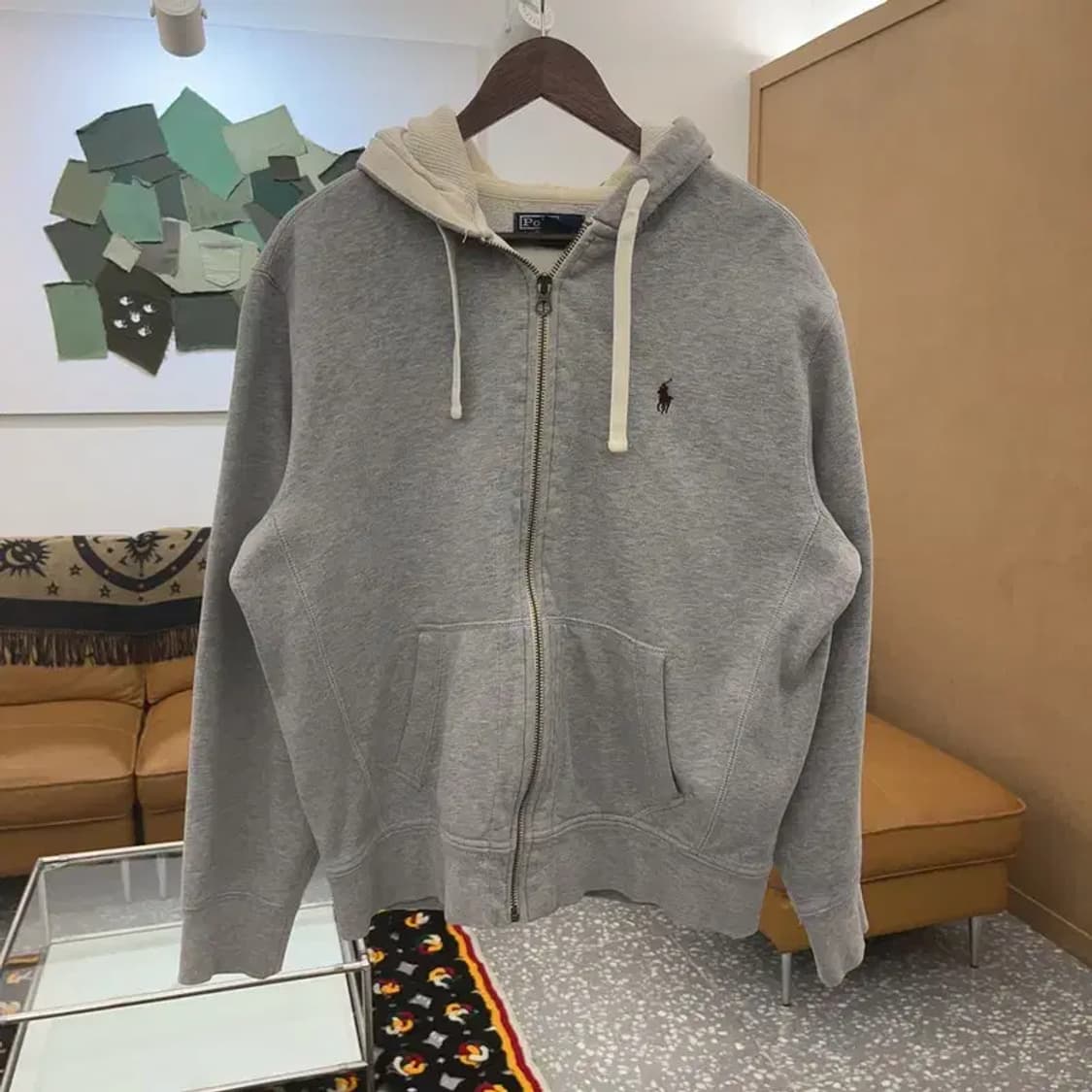 폴로 랄프로렌 윈터베이직 약기모 후드 집업 L C07067 상품이미지3