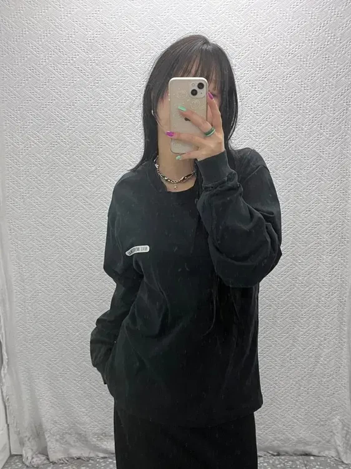 나이키 인터네셔널 올드스쿨 프린팅 롱슬리브 100 C07088 상품이미지2