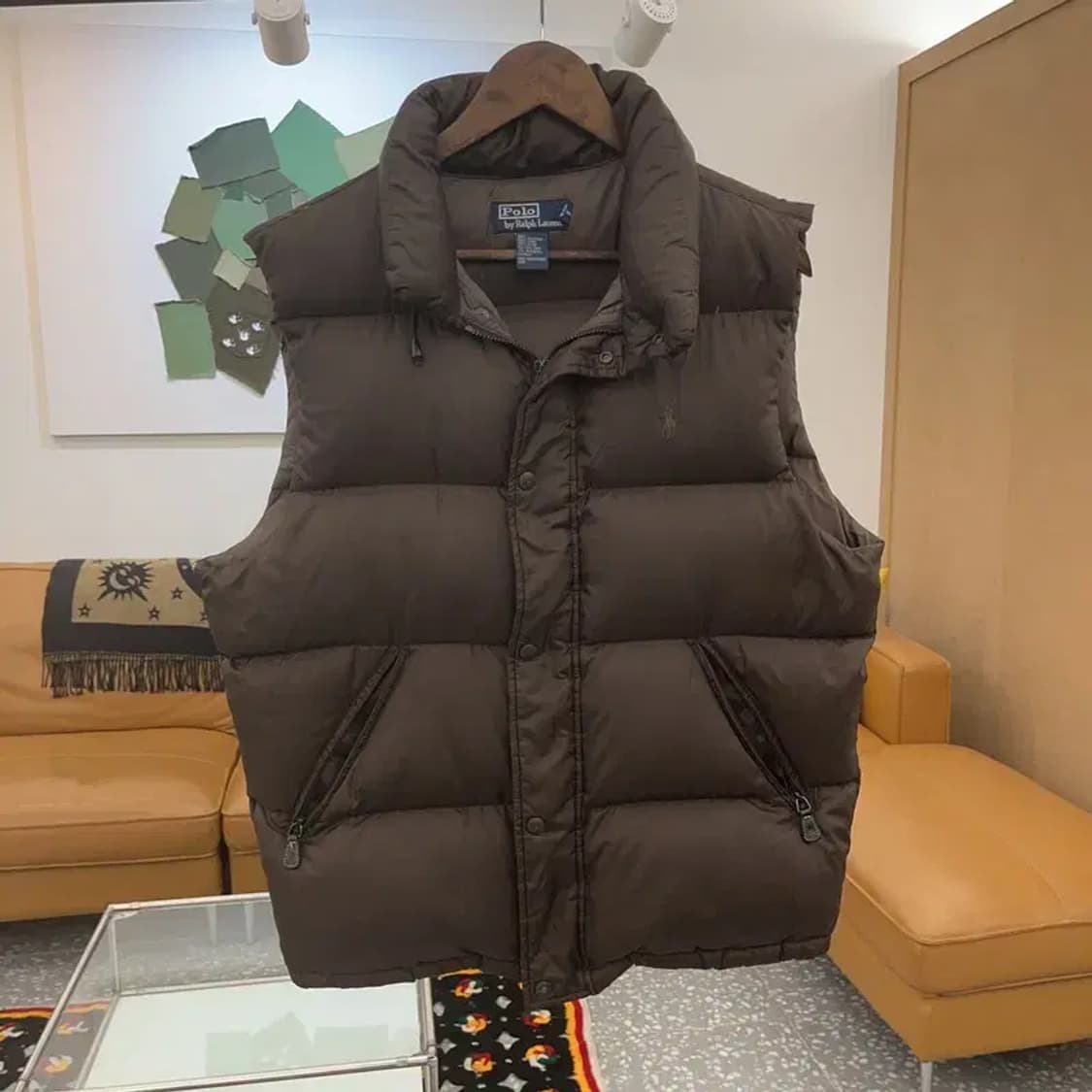 폴로 랄프로렌 빈티지 다운 패딩 조끼 M C07100 상품이미지3