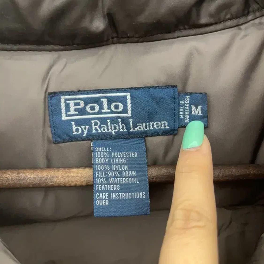 폴로 랄프로렌 빈티지 다운 패딩 조끼 M C07100 상품이미지5