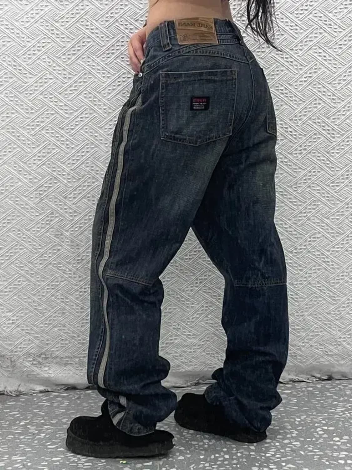 칼 카니 레트로 사이드라인 워싱 데님팬츠 36인치 C07102 상품이미지1