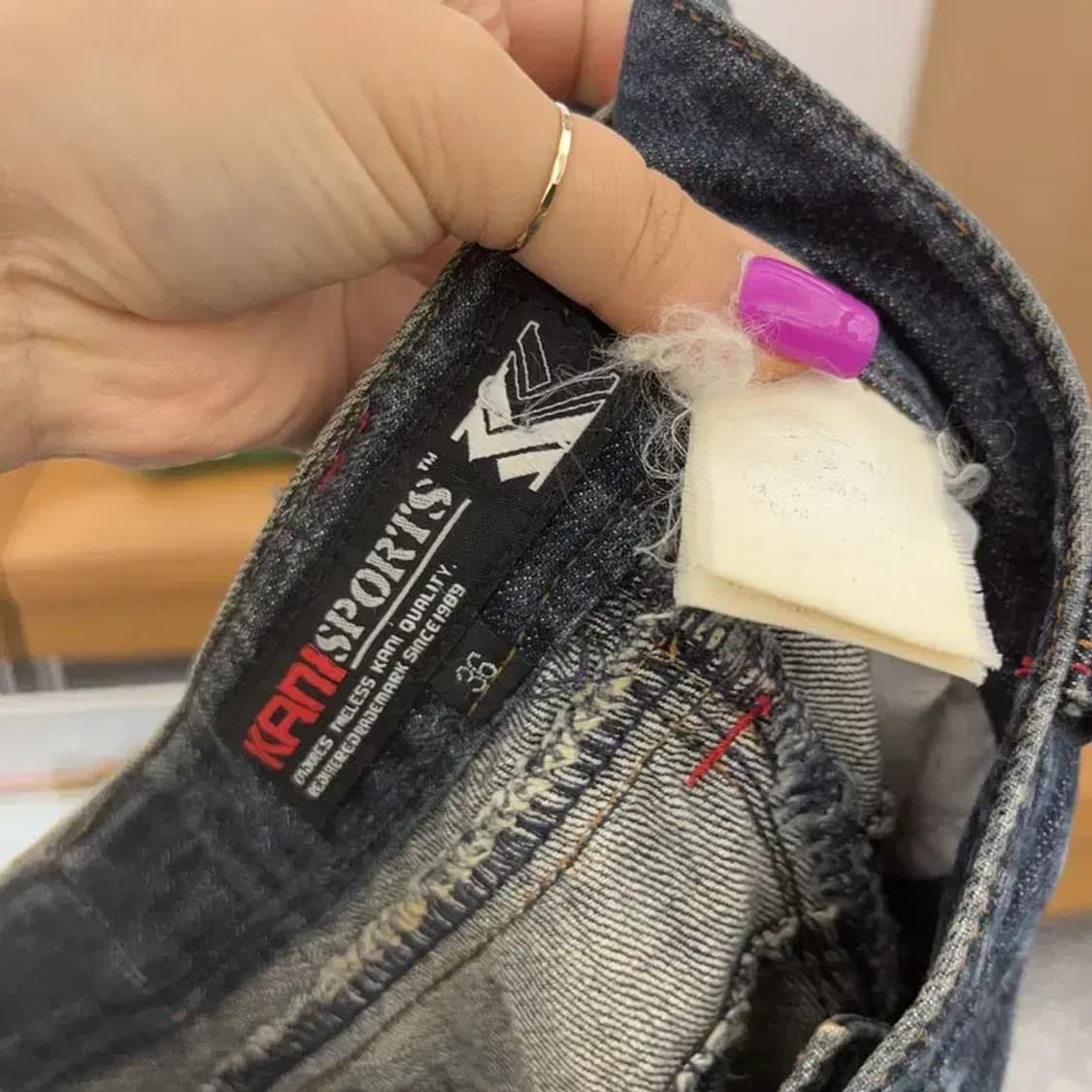 칼 카니 레트로 사이드라인 워싱 데님팬츠 36인치 C07102 상품이미지6