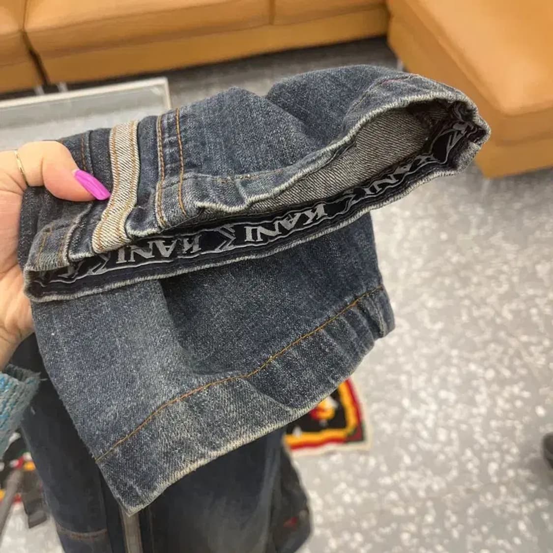 칼 카니 레트로 사이드라인 워싱 데님팬츠 36인치 C07102 상품이미지7