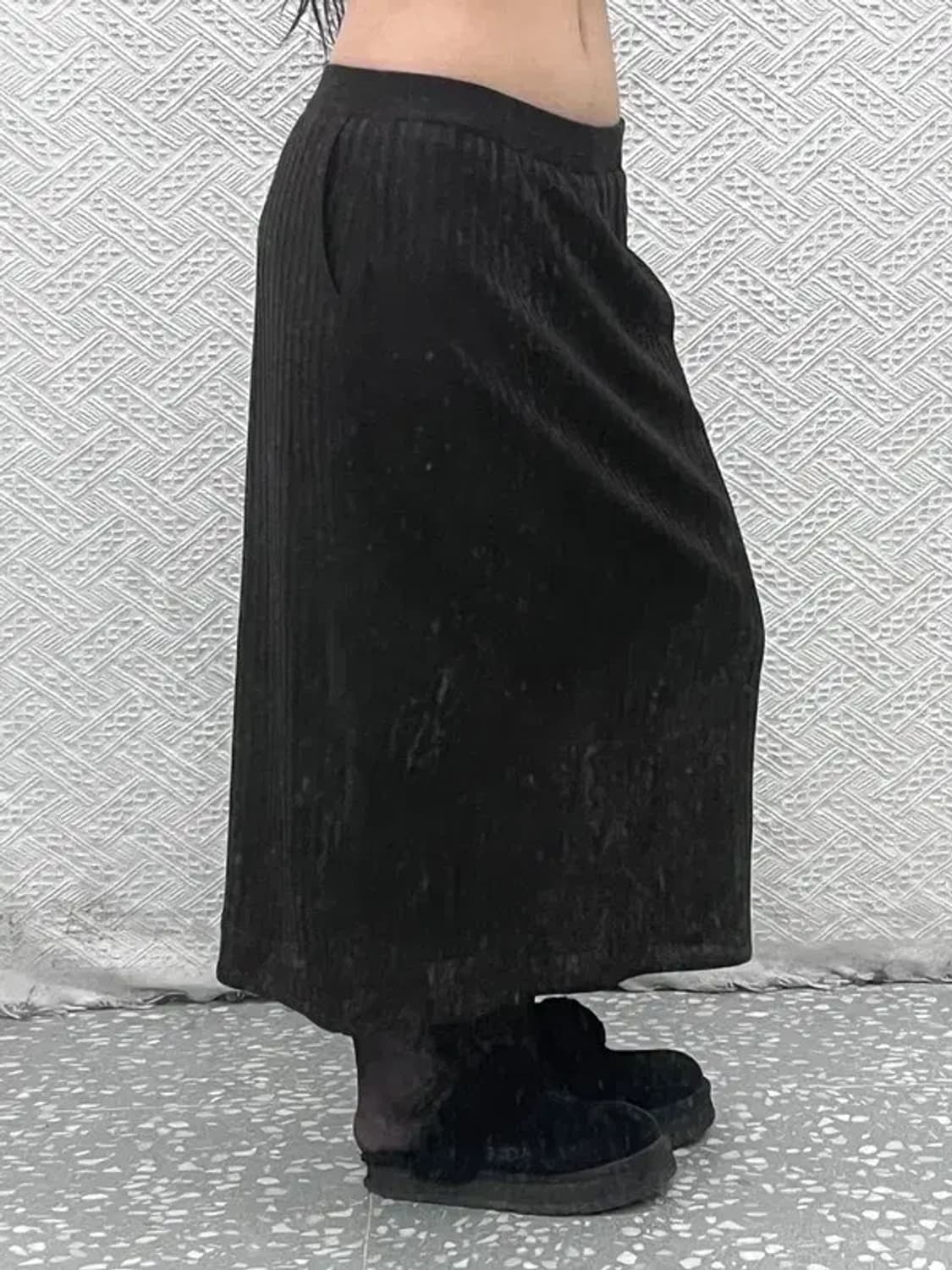 빈티지 모리걸 모던룩 플리츠라인 롱스커트 28인치 C07103 상품이미지1