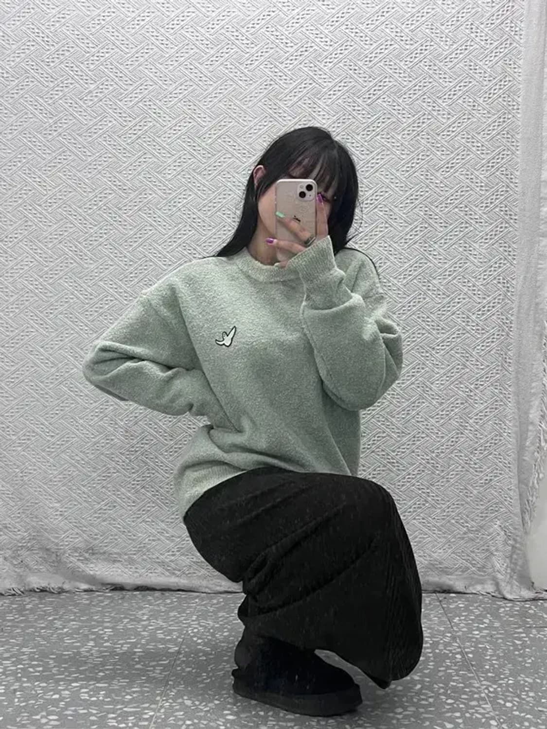 빈티지 모리걸 모던룩 플리츠라인 롱스커트 28인치 C07103 상품이미지2