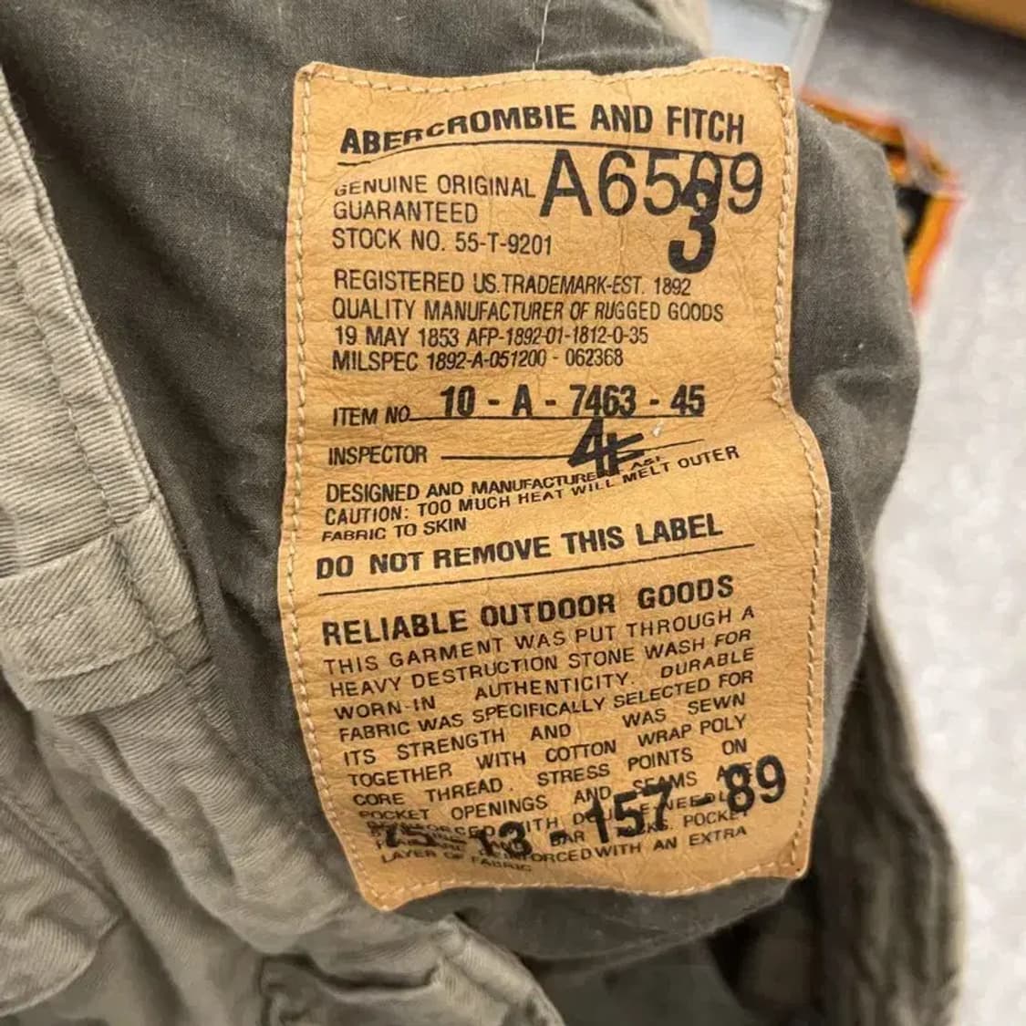 아베크롬비 트러커 워크 밀리터리 카고 팬츠 30인치 C07107 상품이미지7