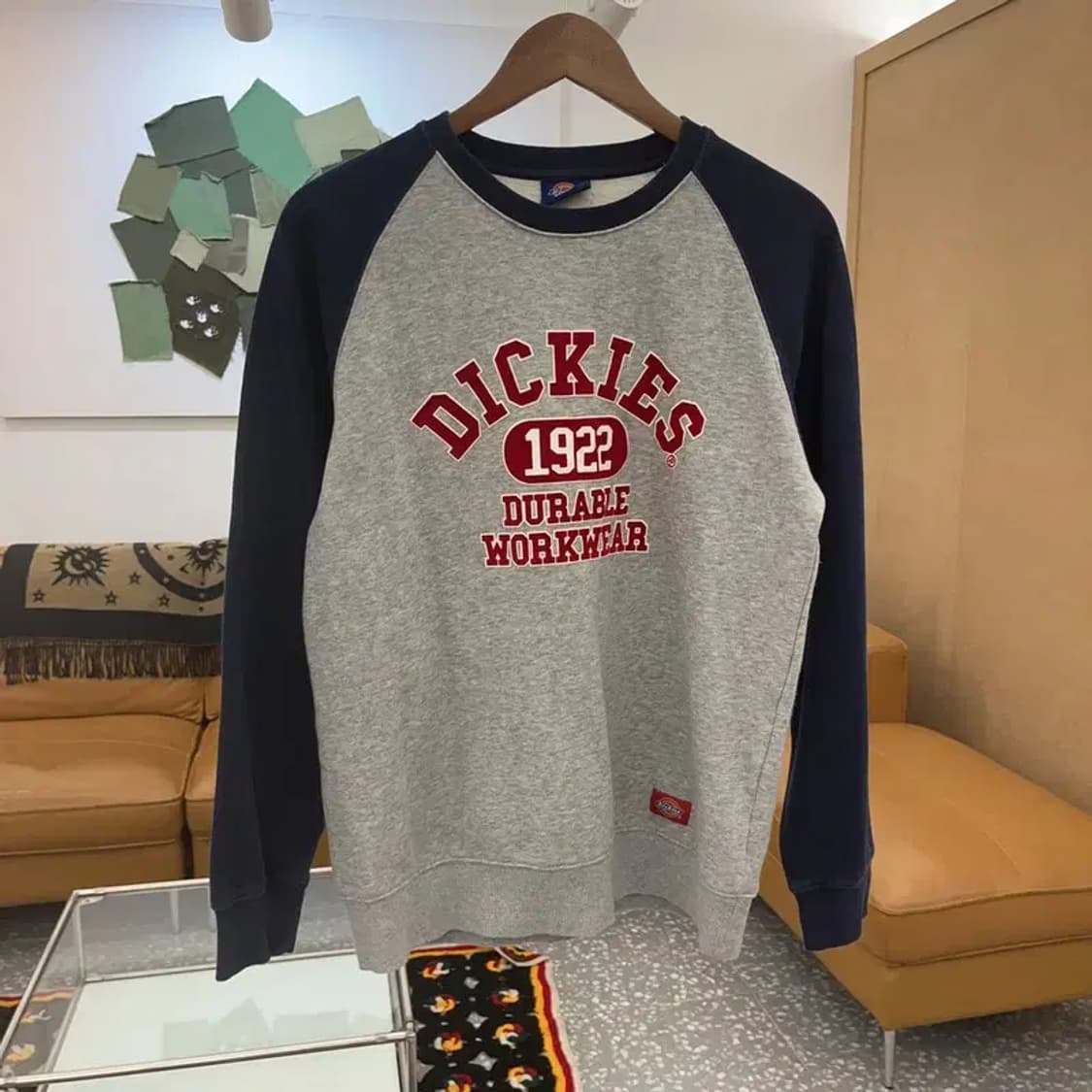 디키즈 스펠아웃 래글런 나그랑 라인 맨투맨 M C07090 상품이미지3