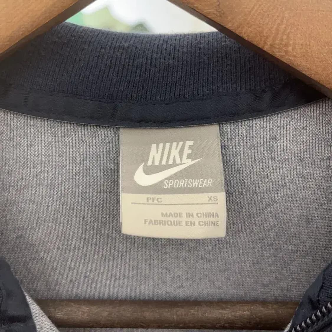 나이키 Y2K 레트로 라인 배색 벨벳 트랙탑 집업 XS C07096 상품이미지5