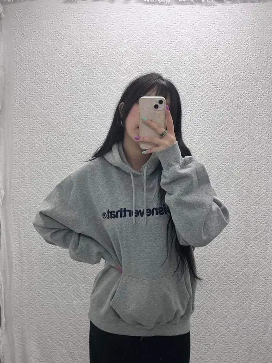 디스이즈네버댓 빈티지 레터링 약기모 후드티 L C07101 상품이미지1