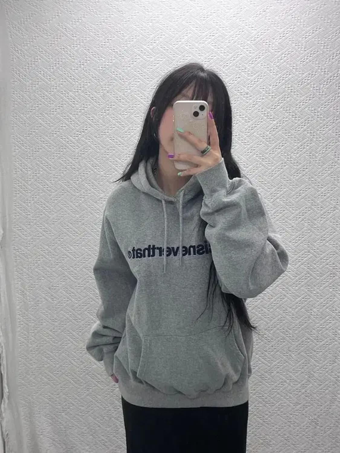 디스이즈네버댓 빈티지 레터링 약기모 후드티 L C07101 상품이미지2