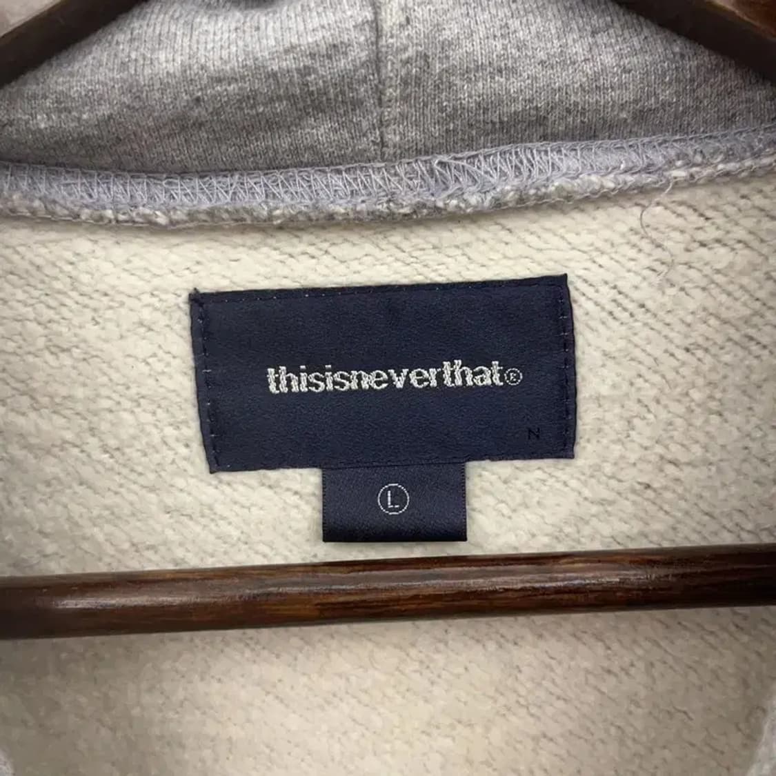 디스이즈네버댓 빈티지 레터링 약기모 후드티 L C07101 상품이미지5