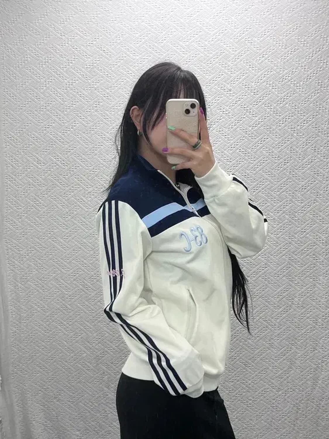 아디다스 베켄바우어 파스텔 블루 배색 져지 집업 100 C07082 상품이미지2