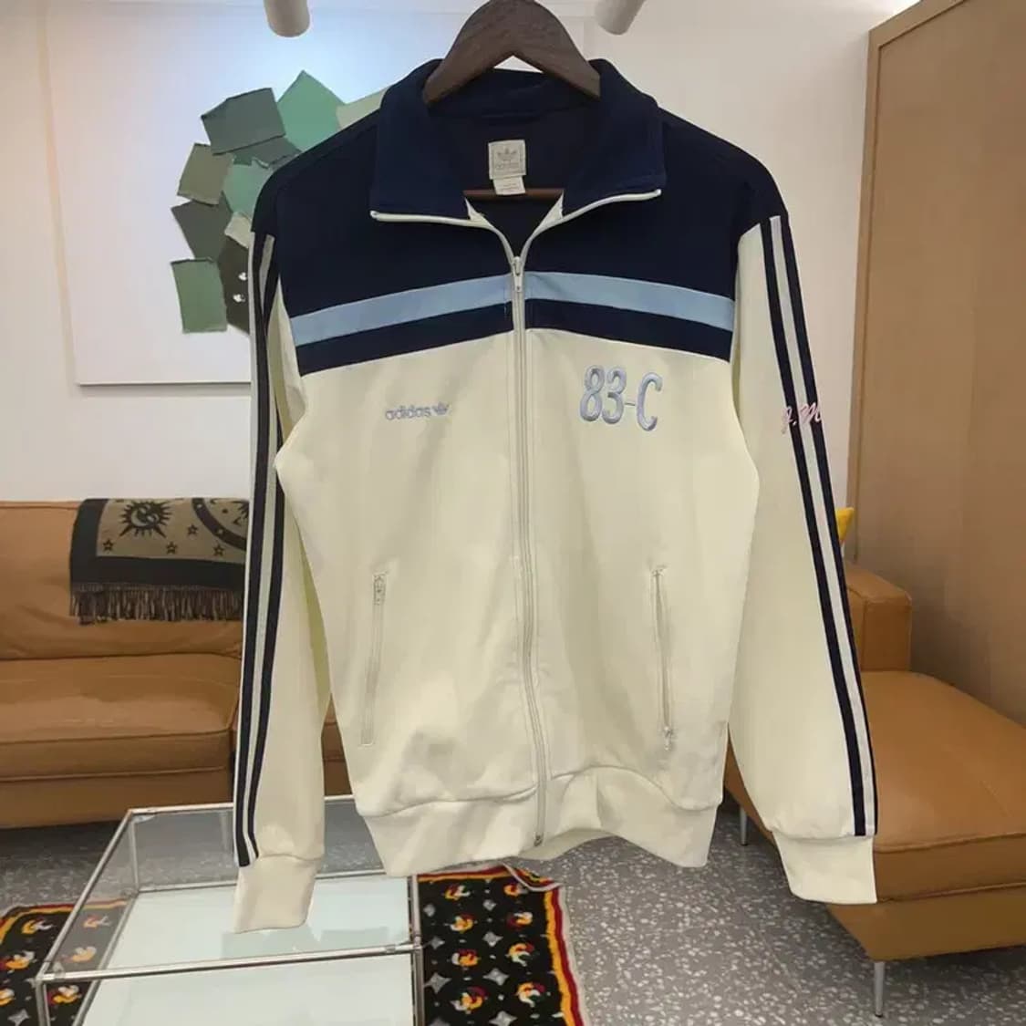 아디다스 베켄바우어 파스텔 블루 배색 져지 집업 100 C07082 상품이미지3