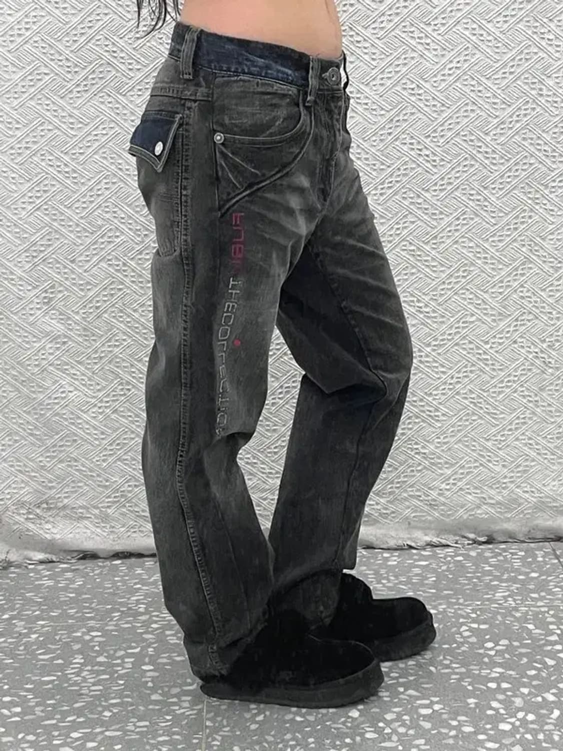 푸부 FUBU 올드스쿨 빈티지 버튼포켓 데님팬츠 31인치 C07106 상품이미지2