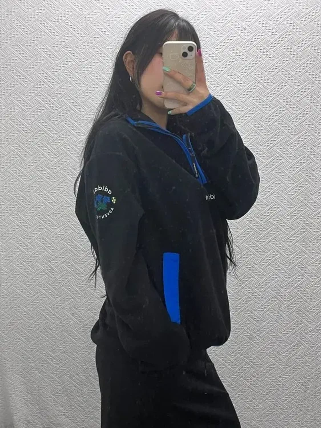 아디다스 슈퍼스타 어드벤처 반집업 플리스 맨투맨 XL C07097 상품이미지1