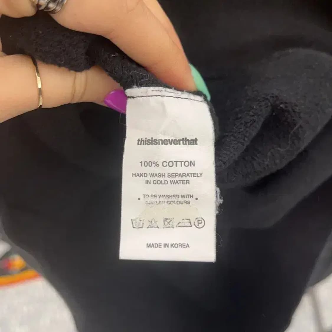 디스이즈네버댓 스트릿 펑크로고 기모 맨투맨 L C07121 상품이미지6