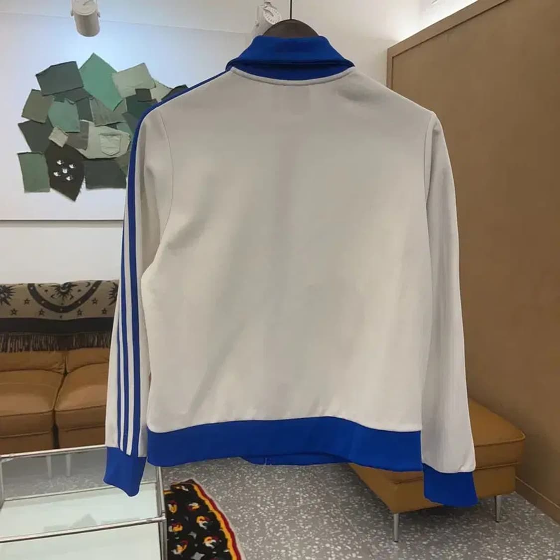 아디다스 대장급 Y2K 코발트블루 배색 져지 집업 XL C07126 상품이미지4