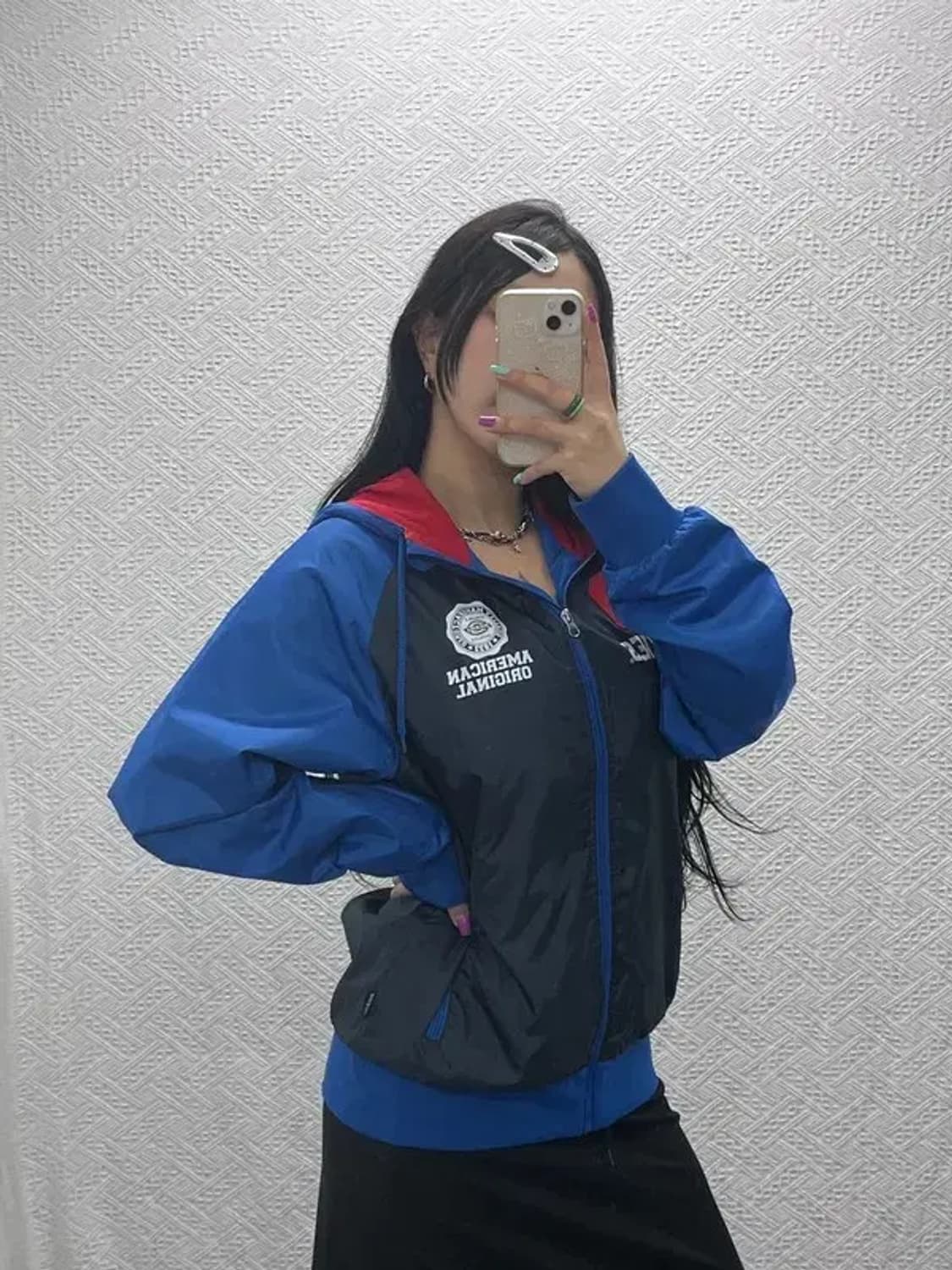 디키즈 올드스쿨 90's 레트로 배색 바람막이 집업 M C07127 상품이미지1