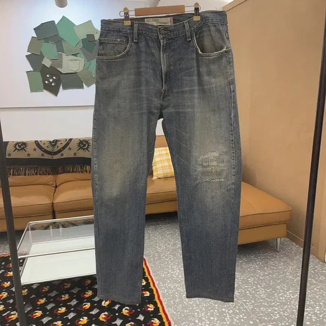 리바이스 559 빈티지 디스트로이드 워싱 데님팬츠 36인치 C07141 상품이미지3