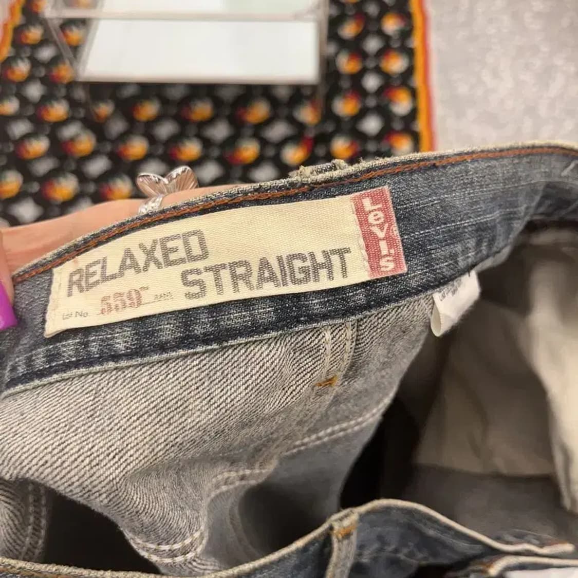 리바이스 559 빈티지 디스트로이드 워싱 데님팬츠 36인치 C07141 상품이미지7