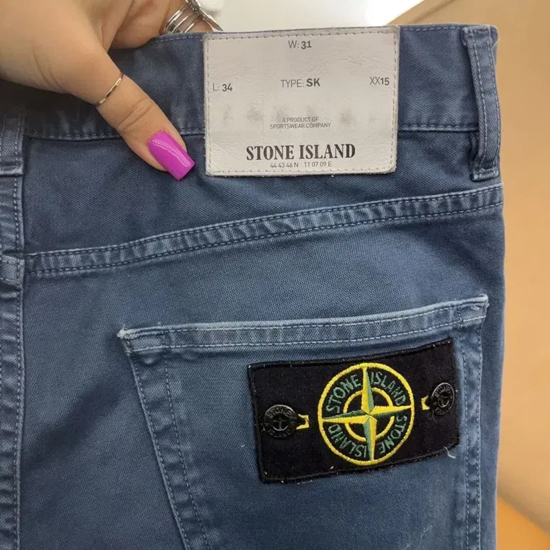 스톤아일랜드 빈티지 포켓패치 스트레이트 면바지 31인치 C07146 상품이미지5