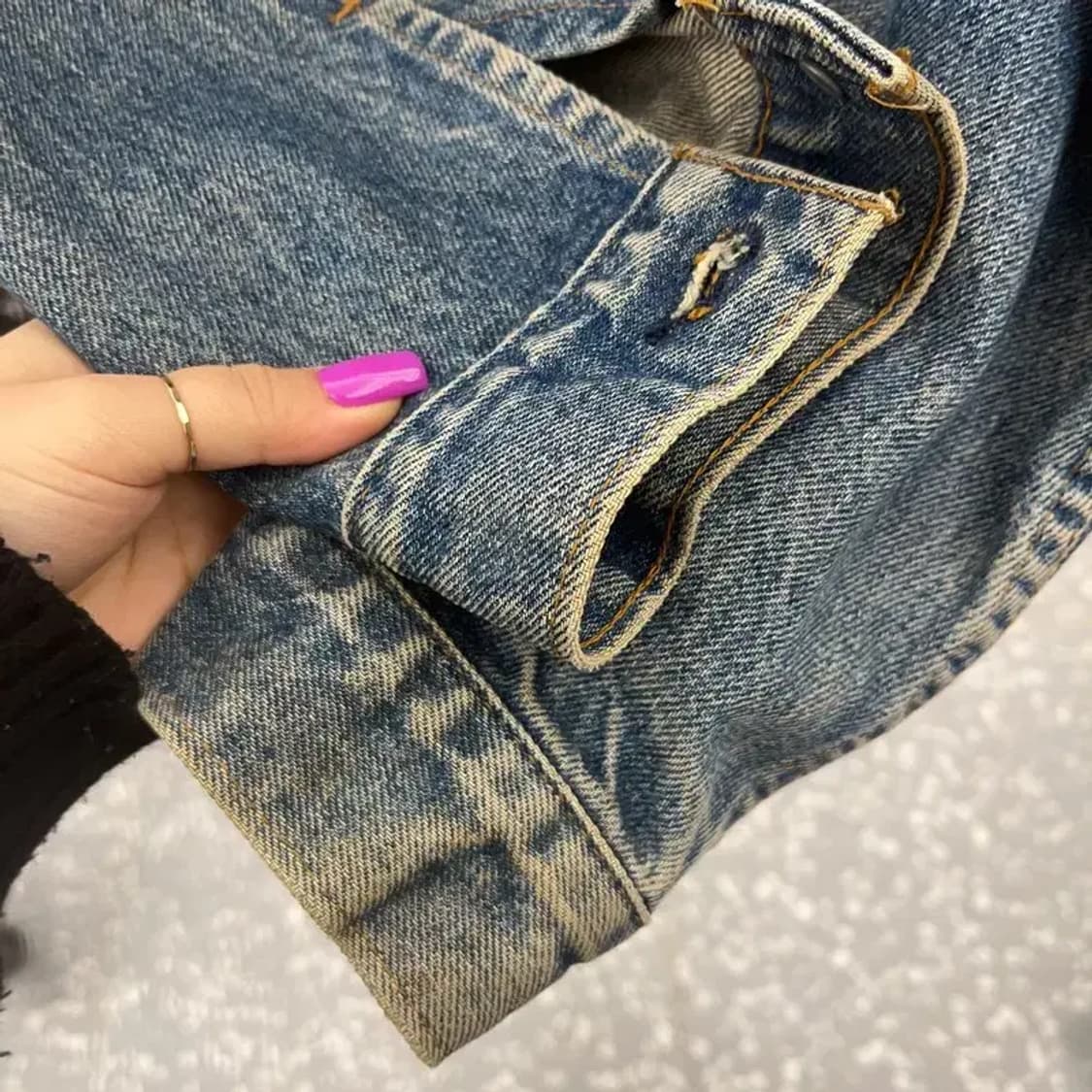 리바이스 올드스쿨 빈티지 성조기 트러커 데님 자켓 42R C07133 상품이미지9