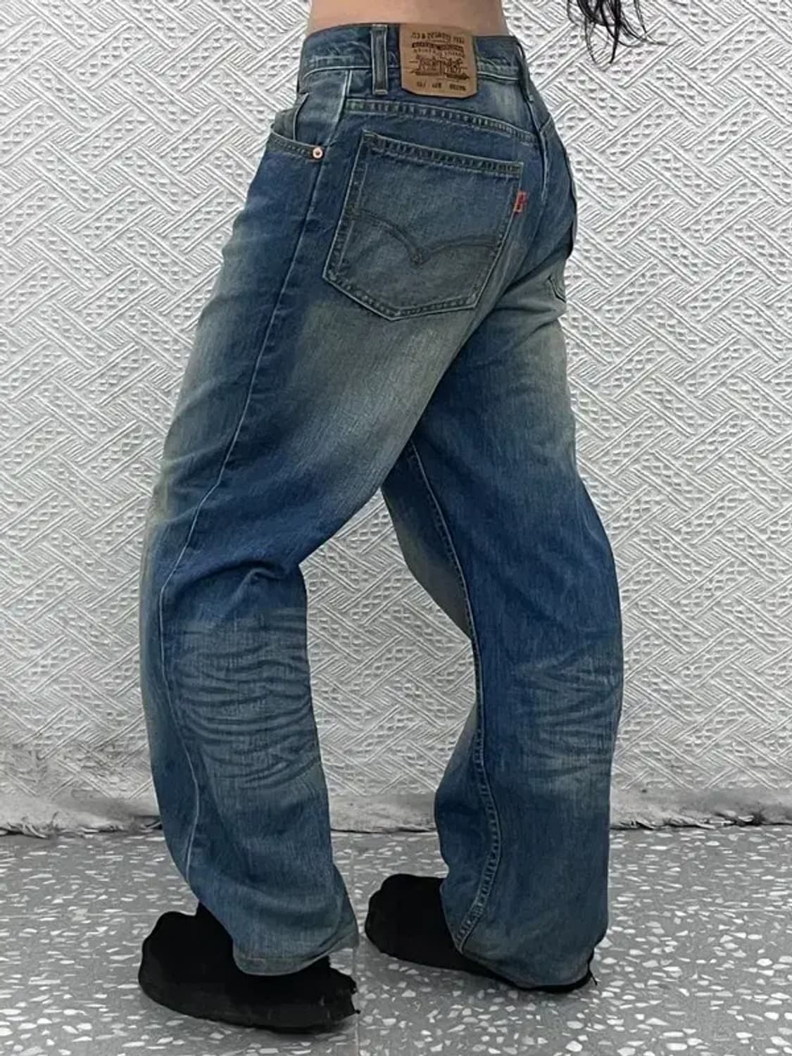 리바이스 OT220 빈티지 오렌지탭 워싱 데님팬츠 33인치 C07142 상품이미지1